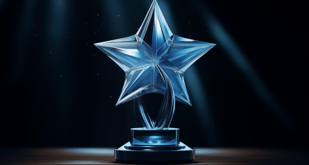 Star shaped trophy